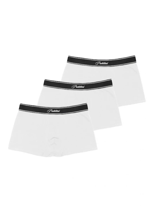 Foto van product Prohibited Boxershorts zwart / offwhite