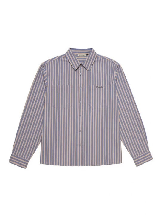 Foto van product Prohibited Overhemd 'Westbury' blauw / mauve / donkeroranje / offwhite