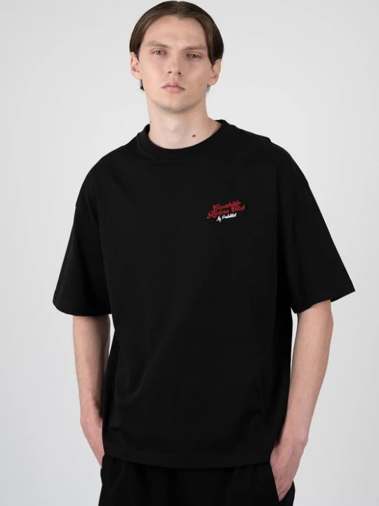 Foto van product Prohibited Shirt 'Athletic & Health Club' donkerroze / zwart / wit
