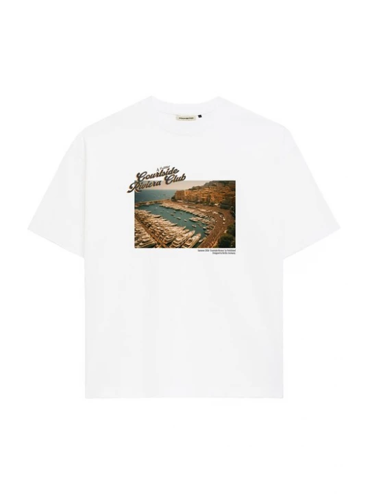 Foto van product Prohibited Shirt 'Courtside' bruin / olijfgroen / zwart / wit