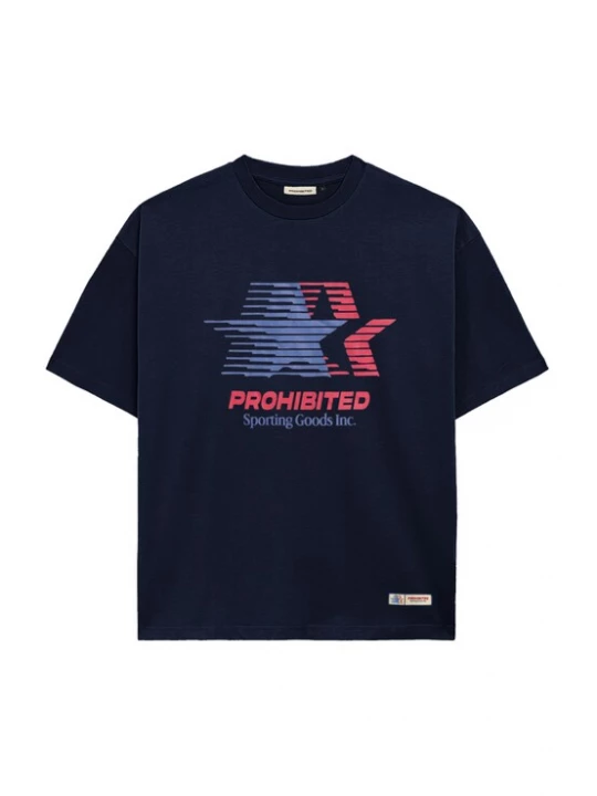 Foto van product Prohibited Shirt donkerblauw / rood