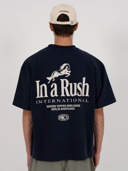 Foto van product Prohibited Shirt 'Horse Racer' donkerblauw / wit