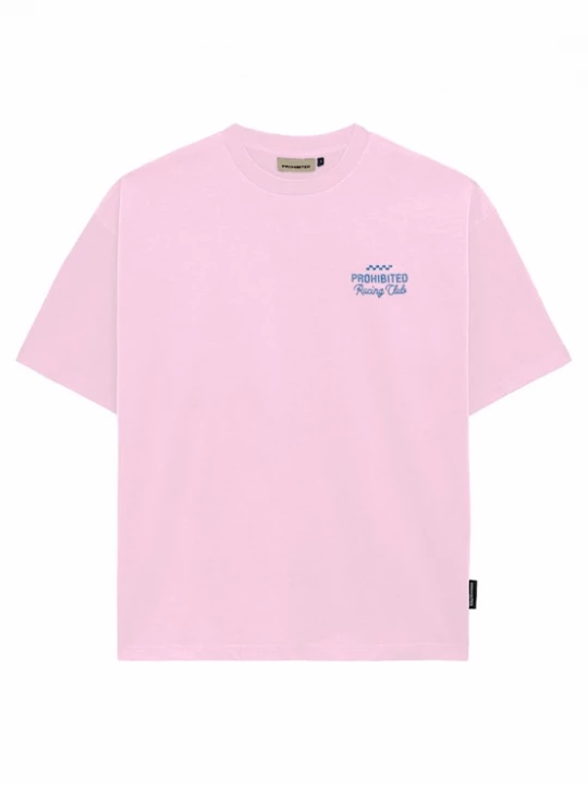 Foto van product Prohibited Shirt 'In A Rush' royal blue / koningsblauw / rosé
