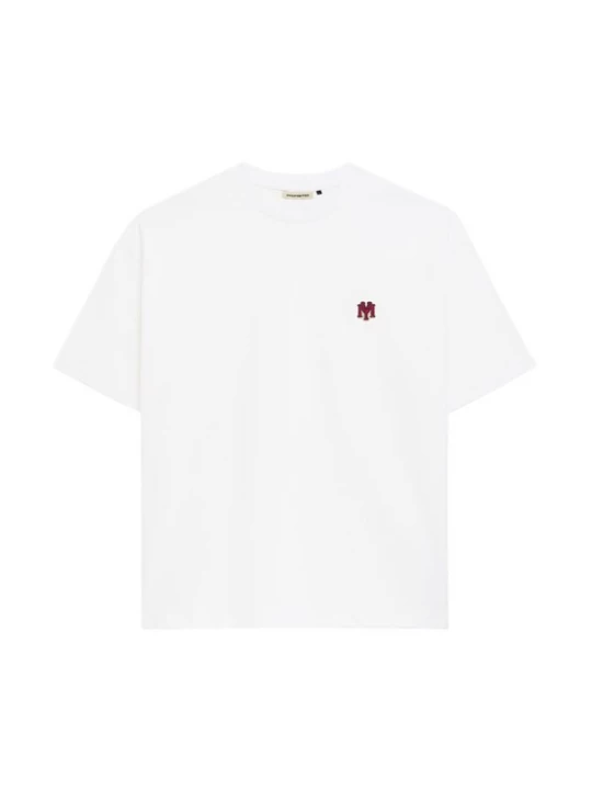 Foto van product Prohibited Shirt 'Office' marine / lichtrood / offwhite