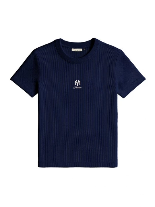 Foto van product Prohibited Shirt 'Outline' donkerblauw / wit