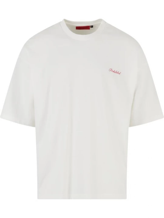 Foto van product Prohibited Shirt 'Prohibizione' rood / wit