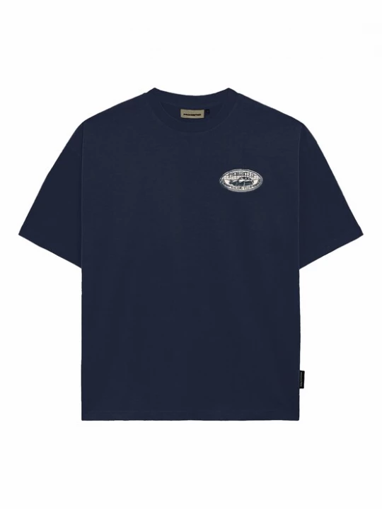Foto van product Prohibited Shirt 'Racecore' donkerblauw / offwhite
