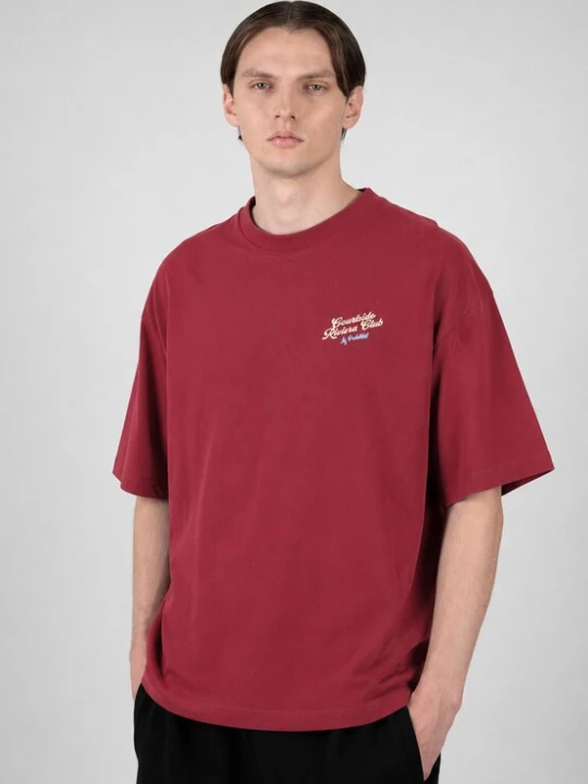 Foto van product Prohibited Shirt 'Riviera Club' ecru / cranberry