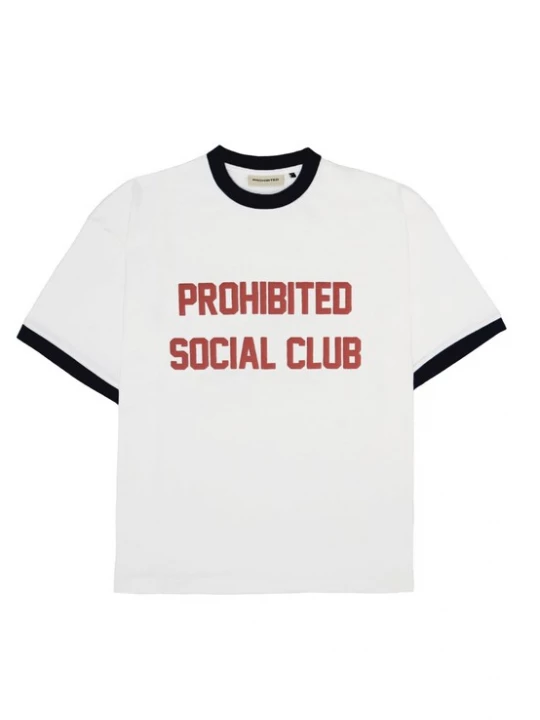Foto van product Prohibited Shirt 'SC' navy / rood / offwhite