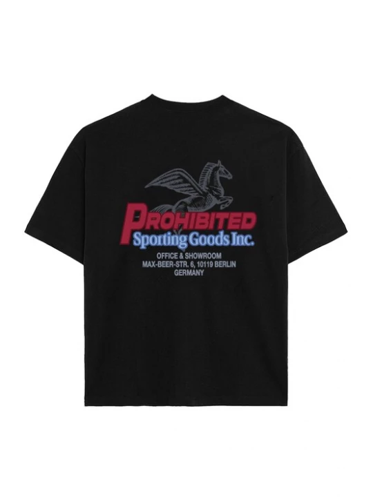 Foto van product Prohibited Shirt 'Showroom' blauw / donkergrijs / rood / zwart