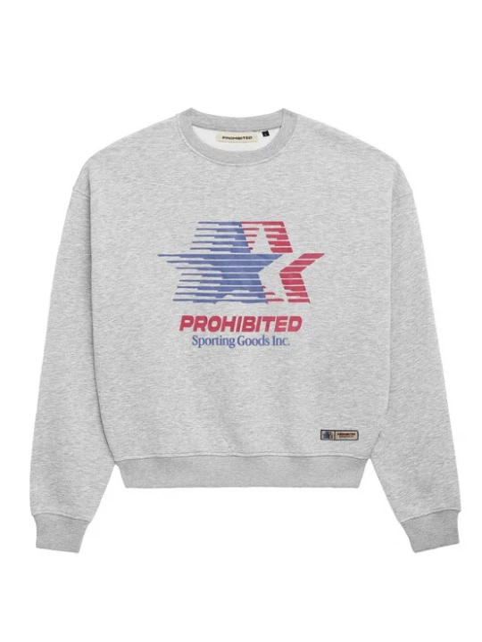 Foto van product Prohibited Sweatshirt blauw / grijs gemêleerd / rood