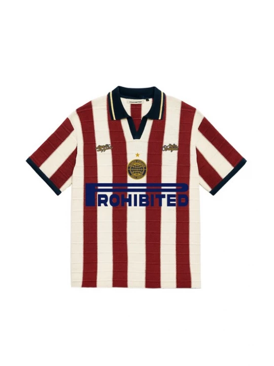 Foto van product Prohibited Trui 'Segment' donkerblauw / donkerrood / zwart / offwhite
