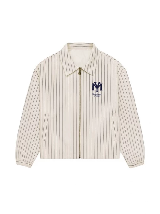 Foto van product Prohibited Tussenjas 'Belmont' crème / donkerblauw