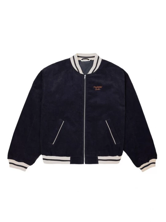 Foto van product Prohibited Tussenjas 'Bloom' navy / oranje / wit
