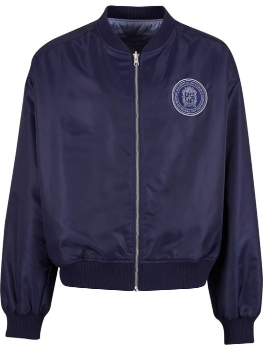 Foto van product Prohibited Tussenjas 'Primrose' navy / lichtblauw / wit