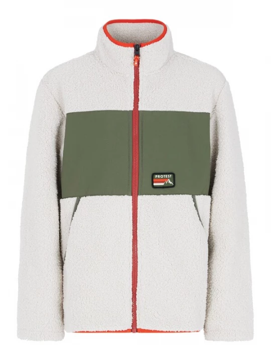 Foto van product PROTEST Fleece jas 'PRTBARTIS JR' offwhite
