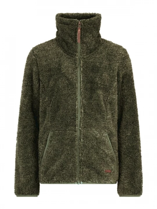 Foto van product PROTEST Fleece jas 'Riri JR' groen gemêleerd
