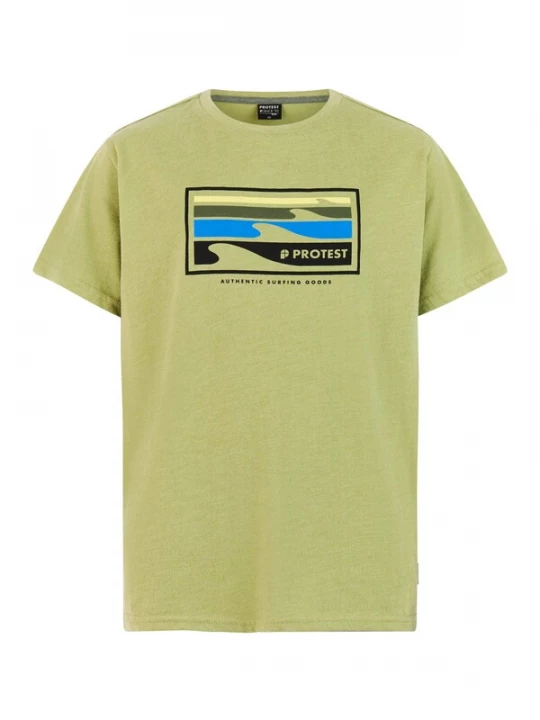 Foto van product PROTEST Shirt 'PRTRay JR' groen gemêleerd