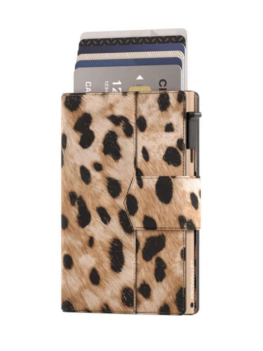 Foto van product Prowallet Portemonnee 'Pasjeshouder Plus Leopard' beige