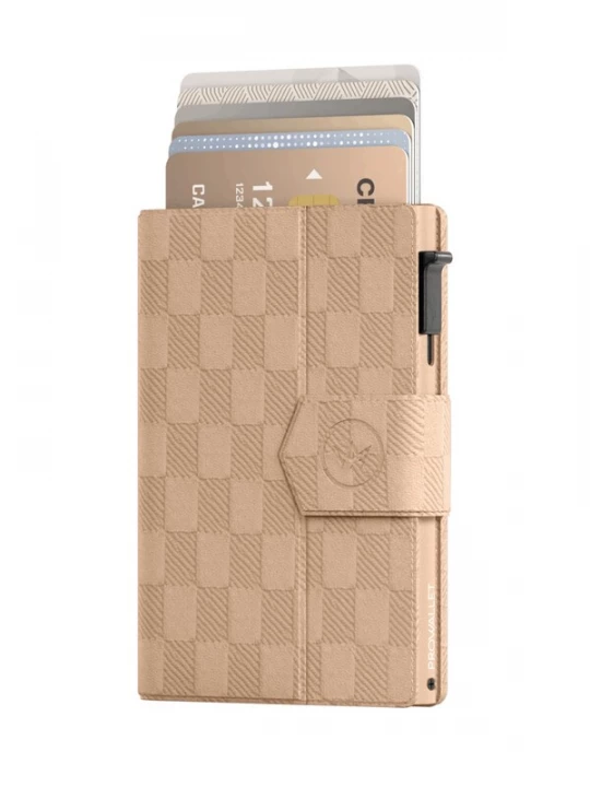 Foto van product Prowallet Portemonnee 'Pasjeshouder Plus Panel' cappuccino