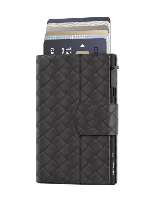 Foto van product Prowallet Portemonnee 'Pasjeshouder Plus Woven' zwart