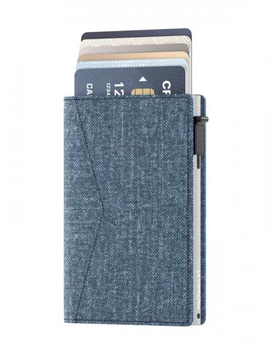 Foto van product Prowallet Portemonnee 'Pasjeshouder Slim' blauw denim