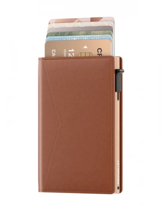 Foto van product Prowallet Portemonnee 'Pasjeshouder Slim' cognac