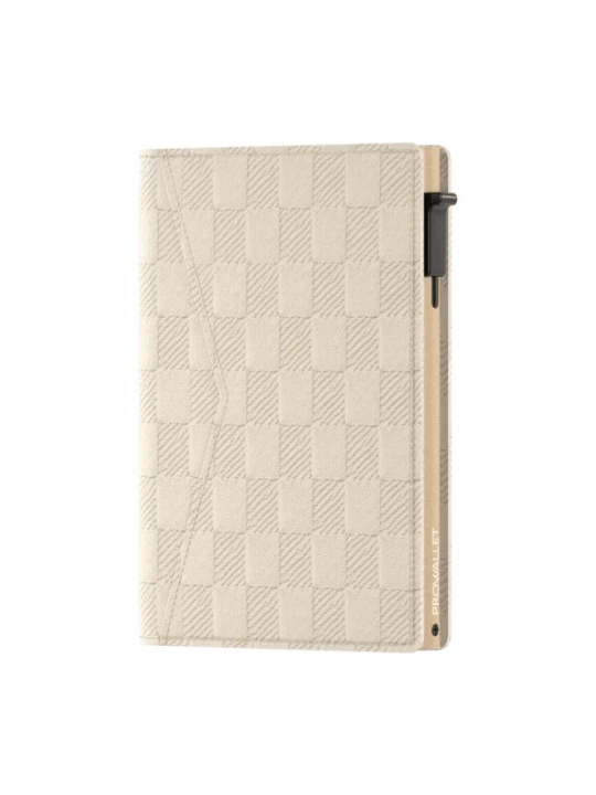 Foto van product Prowallet Portemonnee 'Pasjeshouder Slim Panel' ecru