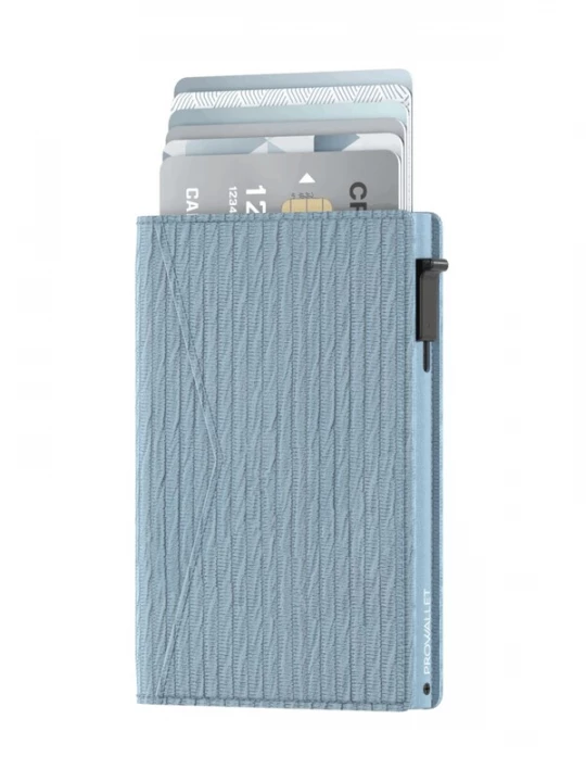 Foto van product Prowallet Portemonnee 'Pasjeshouder Slim Ripple' blauw