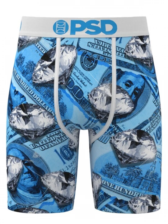 Foto van product PSD Boxershorts 'BLUE FORTUNE' blauw / grijs