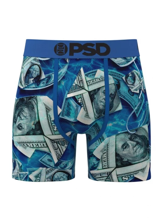 Foto van product PSD Boxershorts 'Deep Sea Funds' aqua / royal blue / koningsblauw / kaki / zwart