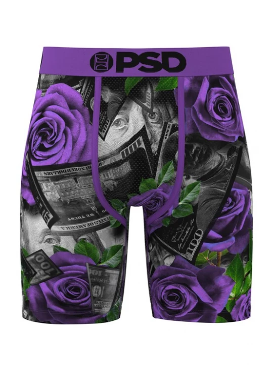Foto van product PSD Boxershorts donkergrijs / lila