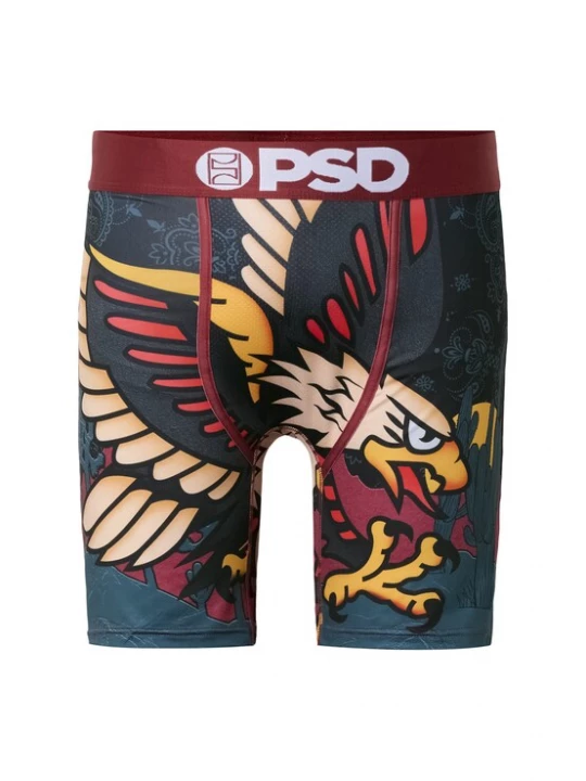 Foto van product PSD Boxershorts 'Eagle Soar' nude / geel / antraciet / bordeaux