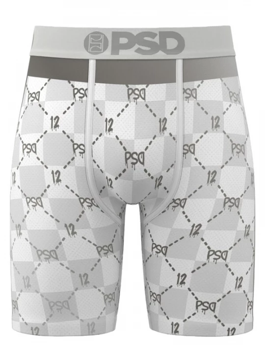 Foto van product PSD Boxershorts 'Ja Morant' grijs / antraciet / lichtgrijs / wit