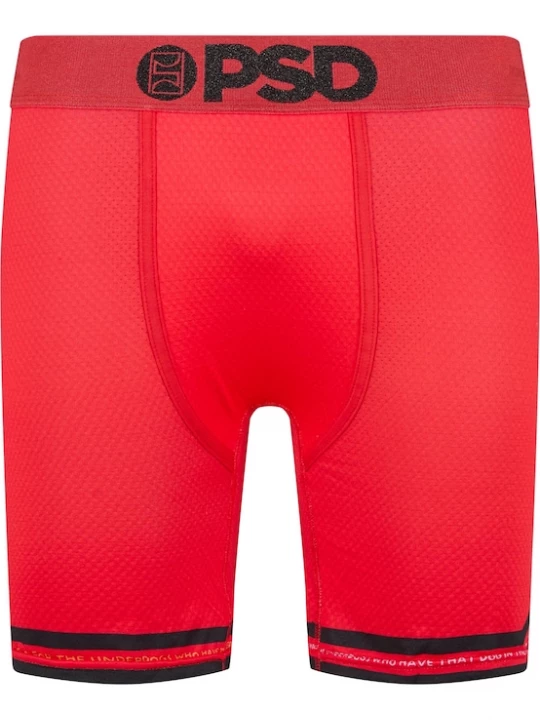 Foto van product PSD Boxershorts 'Ja Underdog' rood / zwart