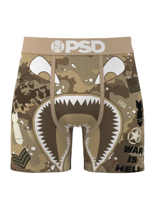 Foto van product PSD Boxershorts lichtbruin / zwart / wit
