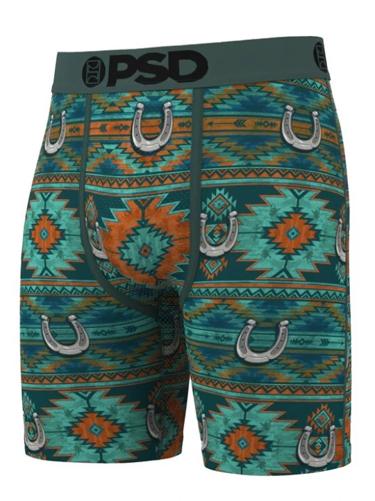 Foto van product PSD Boxershorts turquoise / donkergroen / donkeroranje