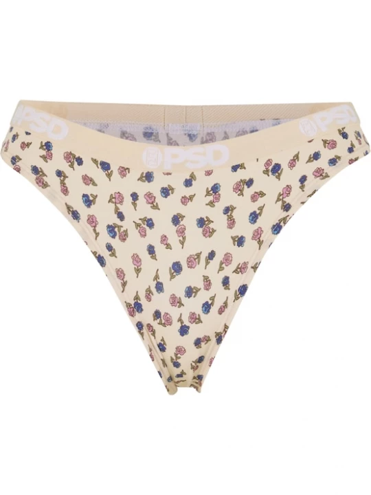 Foto van product PSD String 'Western Ditzy' ecru / blauw / groen / orchidee