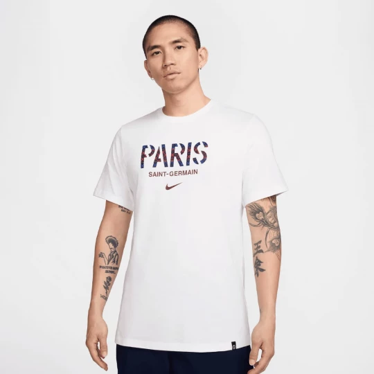 Foto van product PSG Wordmark Tee Nike wit