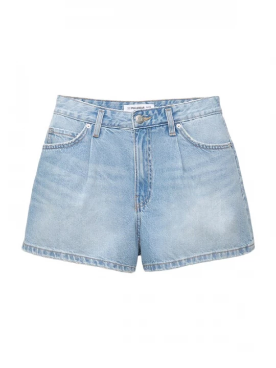 Foto van product Pull&Bear Bandplooi jeans blauw denim