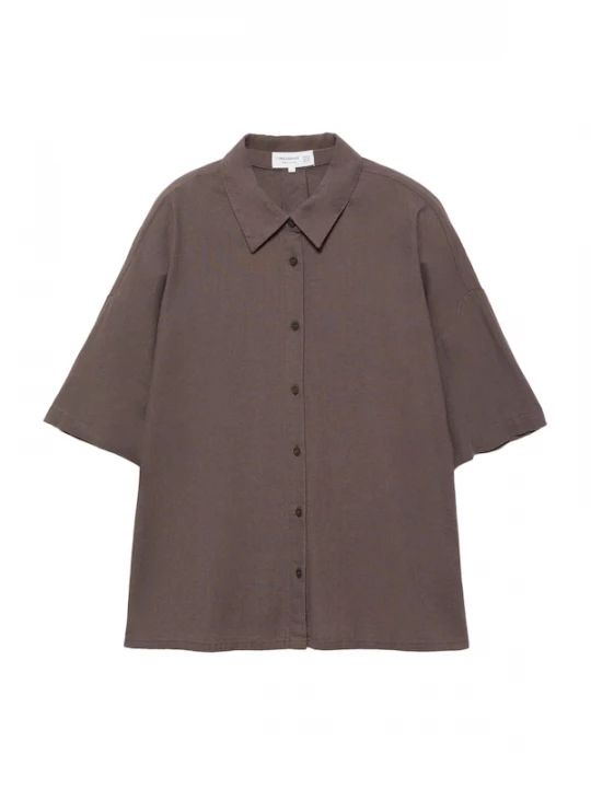 Foto van product Pull&Bear Blouse chocoladebruin