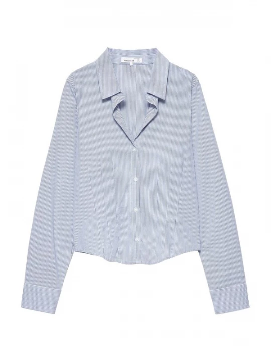 Foto van product Pull&Bear Blouse lichtblauw / donkerblauw