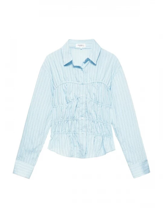 Foto van product Pull&Bear Blouse lichtblauw / wit