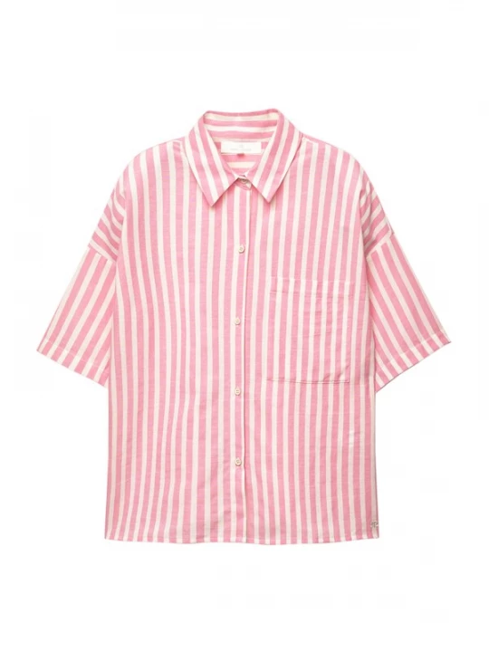 Foto van product Pull&Bear Blouse pink / offwhite