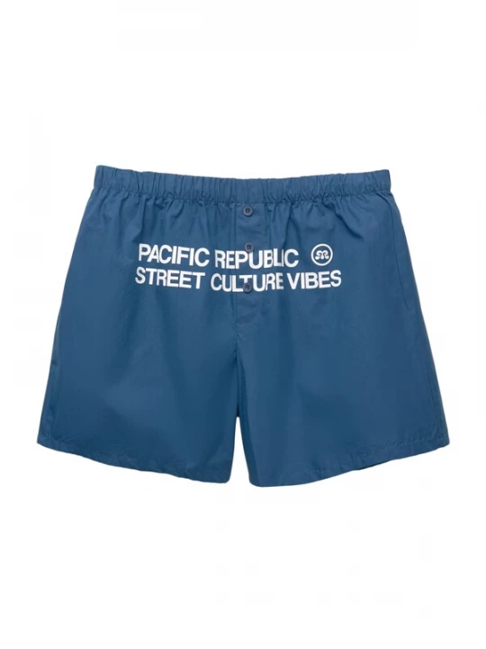 Foto van product Pull&Bear Broek 'PACIFIC' navy / wit