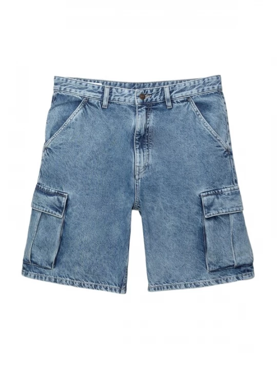 Foto van product Pull&Bear Cargojeans blauw denim