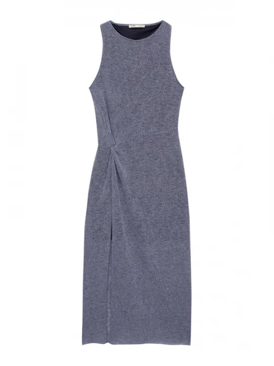 Foto van product Pull&Bear Gebreide jurk duifblauw
