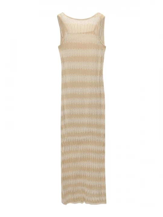 Foto van product Pull&Bear Gebreide jurk ecru / donkerbeige