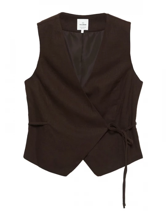 Foto van product Pull&Bear Gilet chocoladebruin