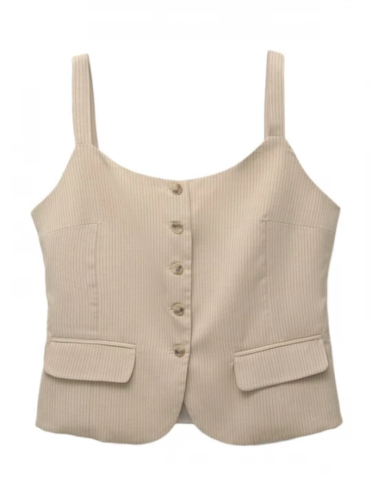 Foto van product Pull&Bear Gilet sand / donkergrijs